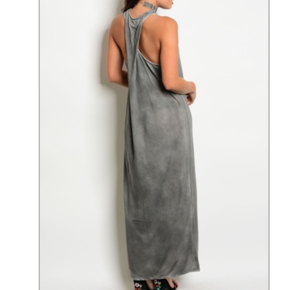 Mustard Seed Acid Washed Maxi Dress